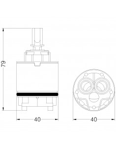 KERAMIKKARTUSCHE HYDROPLAST GX40 818000PBHPGX40 2