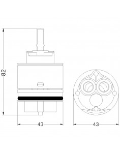 KERAMIKKARTUSCHE HYDROPLAST GX42 818000PBHPGX42 2