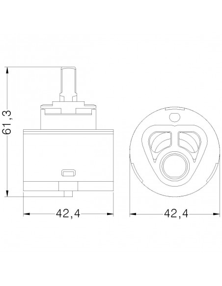 KERAMIKKARTUSCHE HYDROPLAST 42 818000PBHP42
