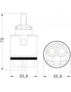 CARTUCCIA HYDROPLAST BX35 818000PBHP8X 2