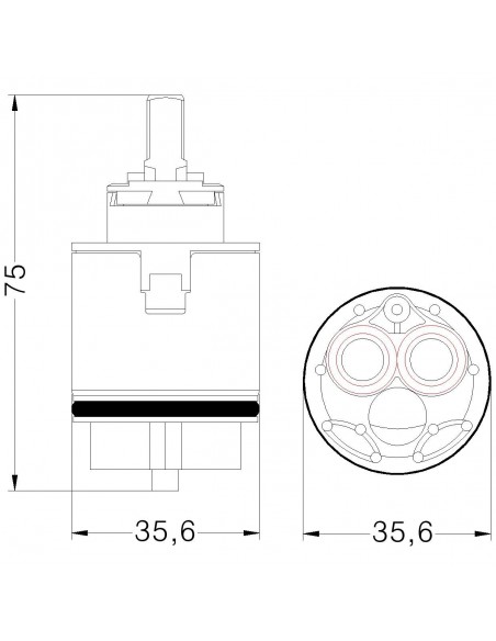 KERAMIKKARTUSCHE HYDROPLAST BX35 818000PBHP8X