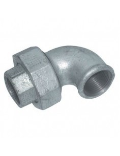 BOCCHETTONE FERRO ZINCATO 2" CONICO CURVO FF 