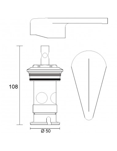 KERAMIKKARTUSCHE STELLA 818000PBSA321