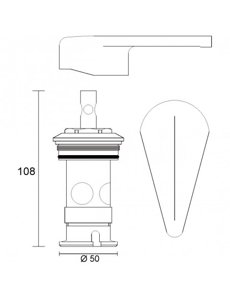 KERAMIKKARTUSCHE STELLA 818000PBSA321