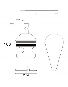 KERAMIKKARTUSCHE STELLA 818000PBSA322 2