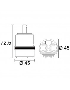 HANS GROHE BIDET KARTUSCHE 818000PBHGME 2