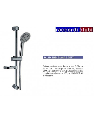 SAULEITER DIANA DUSCHE MIT 5 STRAHLEN