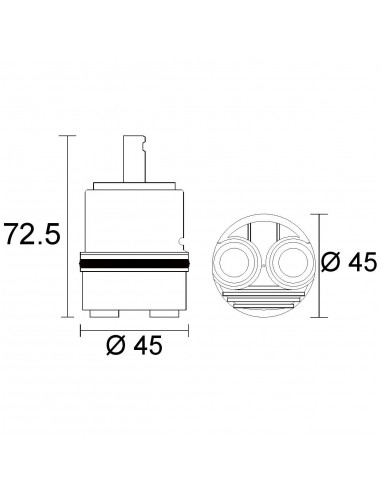 HANSGROHE DUSCHKARTUSCHE 818000PBHGVE