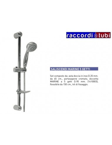 SALISCENDI MARINE CON DOCCIA  A 5 GETTI