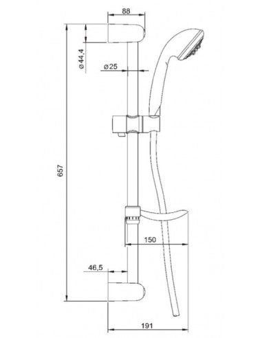 SALISCENDI MARINE CON DOCCIA  A 5 GETTI