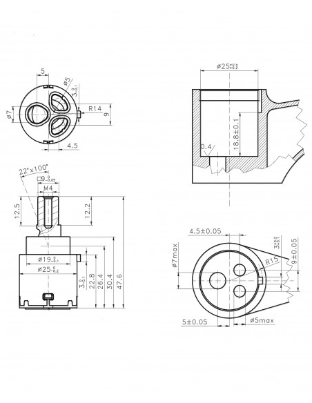 KERAMIKKARTUSCHE KEROX MIX K25MH 818000PBK25MH