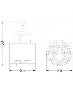 CARTUCCIA CON LIMITATORI 818000PB35L 2