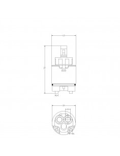 CARTUCCIA CON LIMITATORI 818000PB40AL 2