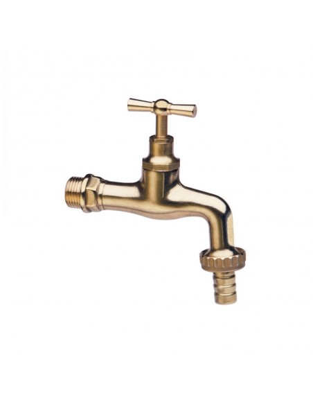 RUBINETTO PORTAGOMMA OTTONE LUCIDO 1/2''