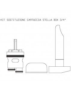 CARTUCCIA STELLA BOX 3/4" 818000PBSA384 2