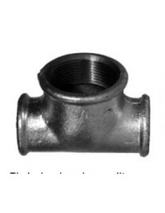 VERZINKTES STAHL-TEE REDUZIERT DURCHMESSER 1.1/4-1.1/2-1.1/4