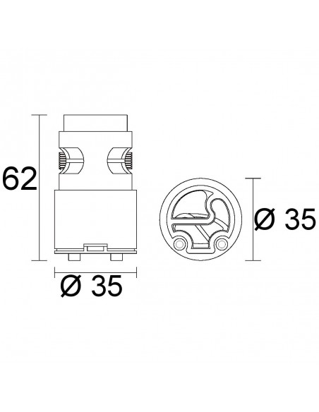 KERAMIKKARTUSCHE NOBILI PLUSCUBE 818000PBNBPLUS