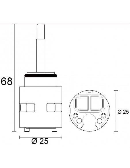 KERAMIKKARTUSCHE FIR 818000PBF525