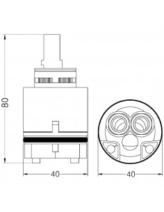 KERAMIKKARTUSCHE F.LLI PORTA 818000PBK40BP 2