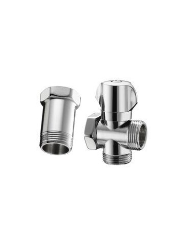 3-Wege-Hahn mit Distanzstück 3/4''x3/4''