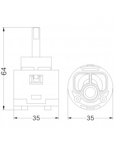 KERAMITAL KERAMIK-KARTUSCHE 818000PBKER 2