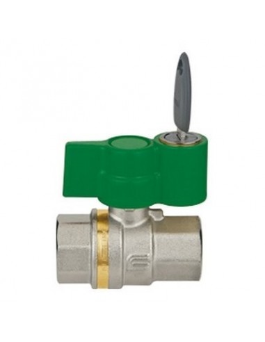 VALVOLA  A SFERA 1/2 CON CHIAVE ESTRAIBILE 