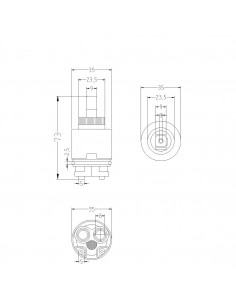 KERAMIKKARTUSCHE TW35A 818000PBTW35A 2