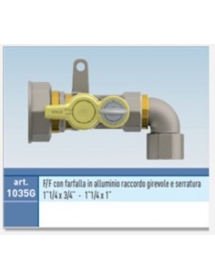 KUGELHAHN FÜR GAS WINKEL 3/4 FF MIT SCHLÜSSEL 2