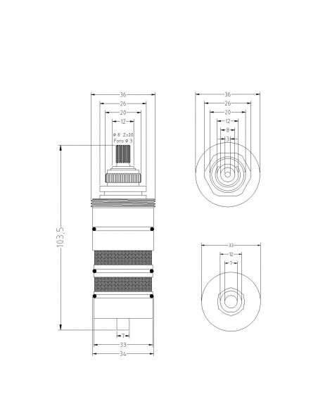 THERMOSTATKARTUSCHE GIAMPIERI 818000PBGIAM