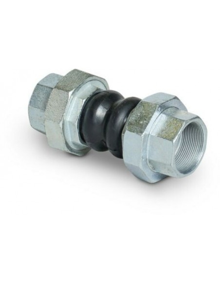 ELASTISCHES VIBRATIONSDÄMPFENDES GUMMIGEWINDE 3/4 MIT FLANSCH