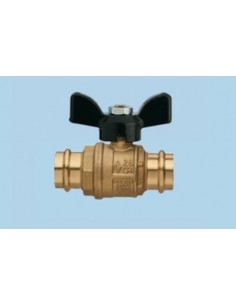 VALVOLA SFERA RB A PRESSARE 28X28 A FARFALLA 