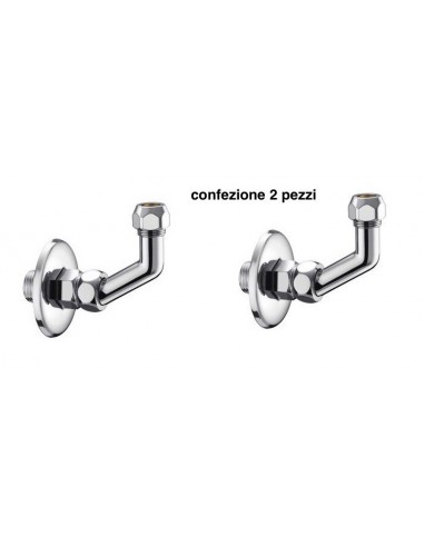 CURVETTA 90' D.1/2''x10mm CALOTTA BASSA