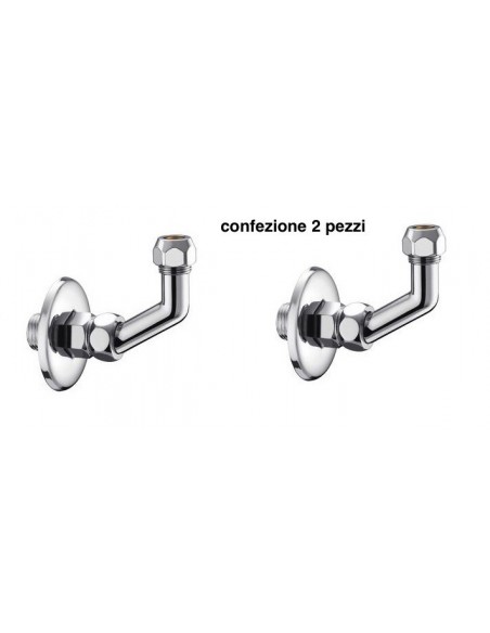CURVETTA 90' D.1/2''x10mm CALOTTA BASSA