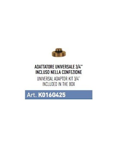 RUBINETTO PORTAGOMMA OTTONE SKY 1/2