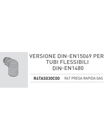 VALVOLA CON CONNESSIONE RAPIDA SUL TUBO FLESSIBILE R4TAS030C00