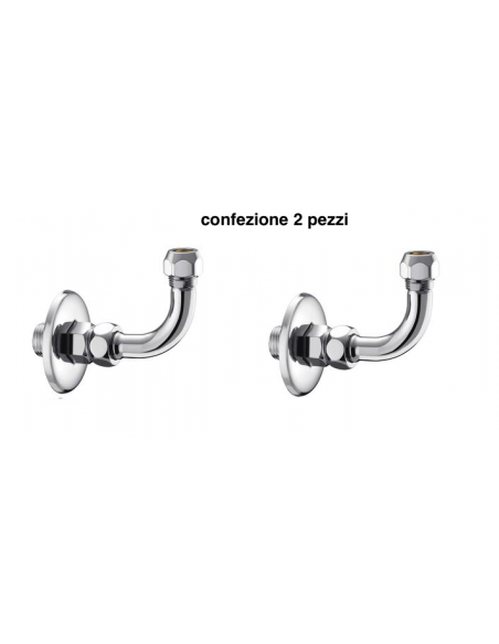 CURVETTA 90' D.1/2''x10mm CALOTTA BASSA
