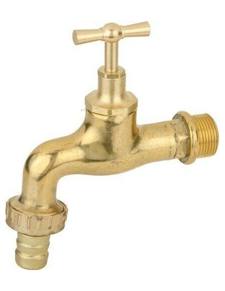 RUBINETTO PORTAGOMMA OTTONE LUCIDO 1"