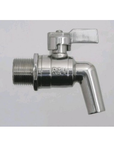 RUBINETTO SFERA PORTAGOMAA INOX 3/8 PER OLIO