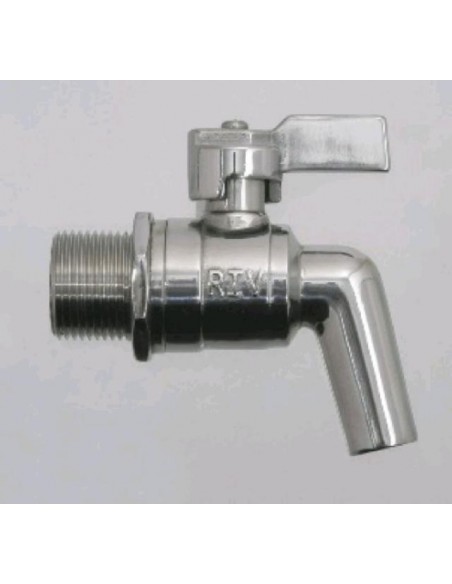 RUBINETTO SFERA PORTAGOMAA INOX 3/8 PER OLIO