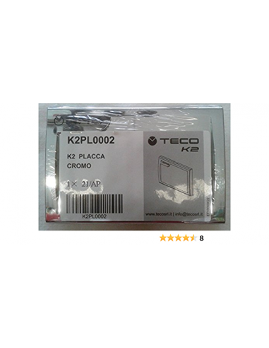 PLACCA CROMATA TECO K2PL0002 120 X 80 CROMO