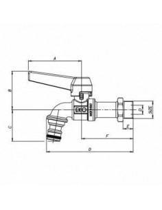 KUGELHAHN SCHLAUCHANSCHLUSS SCHNELLEINSPANNUNG 1/2 2
