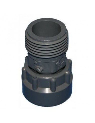 CODOLO CON CALOTTA IN PVC 1" MASCIO FEMMINA