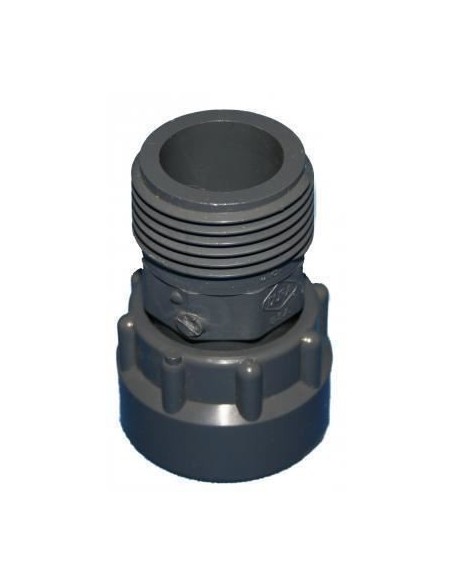 CODOLO CON CALOTTA IN PVC 1" MASCIO FEMMINA