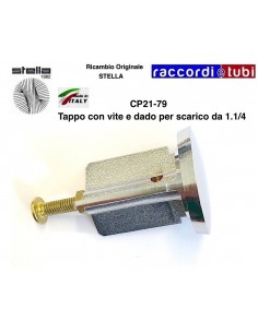 TAPPO CON VITE E DADO PER SCARICO DIAMETRO 1.1/4...