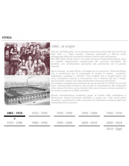 Gruppo lavello STELLA serie ROMA monoforo bocca alta orientabile 3230