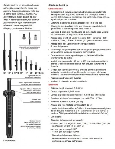 IRRIGATORE STATICO TORO 570Z 4P CM.10