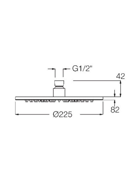 SOFFIONE OTTONE ISPEZIONABILE DIAMETRO 225 mm