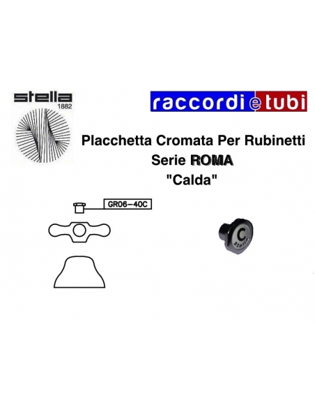 PLACCHETTA STELLA SERIE ROMA "CALDA"(ORIGINALE STELLA)