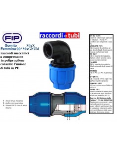 GOMITO A COMPRESSIONE 90°MAGNUM MAX FIP 75X2.1/2F