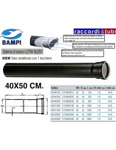 TUBO PP-ULTRA SILENT 1 BICCHIERE cm.40X50